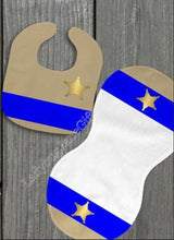 Load image into Gallery viewer, Baby Deputy Gift for Girl or Boy  -  Bib, Burp or Set Baby Deputy
