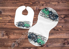 Load image into Gallery viewer, Baby Old Car Gift for Girl or Boy  -  Bib, Burp or Set Baby Old Car
