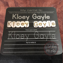 Load image into Gallery viewer, Write Your Name Tool, Personalized Dry Erase Board, Personalized Writing Tool, Customized Learning Tool
