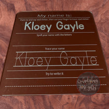 Load image into Gallery viewer, Write Your Name Tool, Personalized Dry Erase Board, Personalized Writing Tool, Customized Learning Tool
