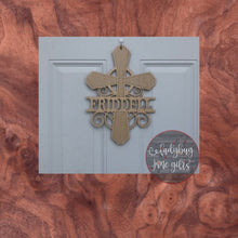 Load image into Gallery viewer, Beautiful Cross, Personalized Cross Wall Hanging, Cross Wall Hanging, Wooden Cross
