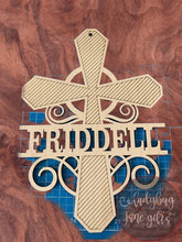 Load image into Gallery viewer, Beautiful Cross, Personalized Cross Wall Hanging, Cross Wall Hanging, Wooden Cross
