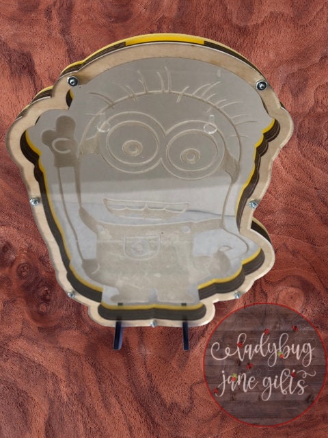 Minion Piggy Bank, Minions, Acrylic Minion Bank, Acrylic Bank