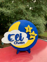 Load image into Gallery viewer, Milestone Plaque Baby Pictures Newborn Gifts Milestones Star Moon Milestone Marker
