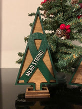 Load image into Gallery viewer, Awareness Tree Decoration Shelf Sitter  Cancer Awareness Pink Ribbon
