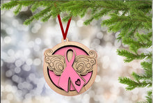 Load image into Gallery viewer, Awareness Ribbon Ornament  BLANKS/DIY Ornament

