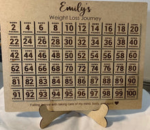 Load image into Gallery viewer, Personalized Weight Loss Countdown, Motivational Gift for Fitness Enthusiast, Customizable Weight Loss Tracker, Inspirational Health Journey
