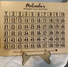 Load image into Gallery viewer, Personalized Weight Loss Countdown, Motivational Gift for Fitness Enthusiast, Customizable Weight Loss Tracker, Inspirational Health Journey
