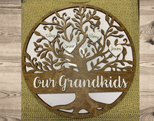 Load image into Gallery viewer, Our Family Our Grandchildren Our Grandkids Family Tree Personalized
