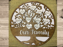 Load image into Gallery viewer, Our Family Our Grandchildren Our Grandkids Family Tree Personalized
