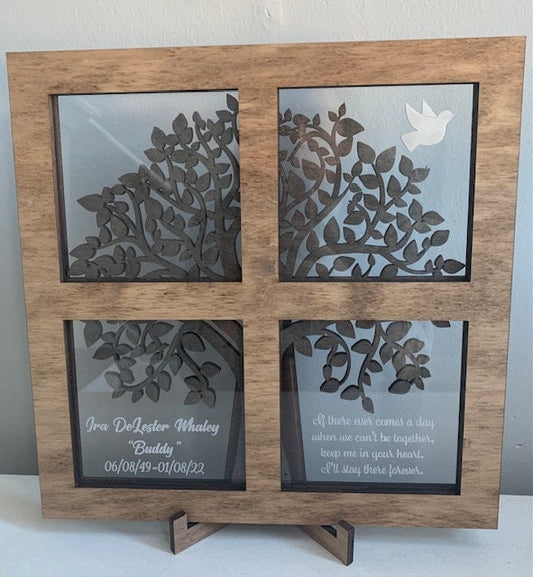 Window Tree Memorial Plaque Wall decoration Shelf Sitter