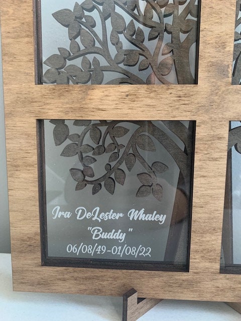 Window Tree Memorial Plaque Wall decoration Shelf Sitter