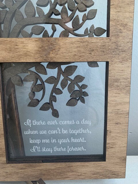 Window Tree Memorial Plaque Wall decoration Shelf Sitter