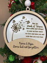 Load image into Gallery viewer, Winds of Heaven Memorial Ornament  dandelion ornament
