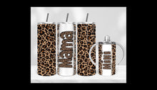 Load image into Gallery viewer, Leopard Personalized Stainless Steel Tumbler Mama Mini
