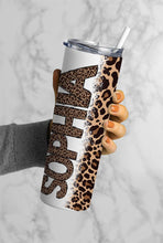 Load image into Gallery viewer, Leopard Personalized Stainless Steel Tumbler Mama Mini
