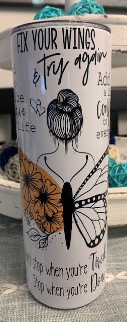 Positive Motivational Stainless Steel Tumbler