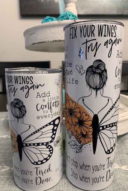 Positive Motivational Stainless Steel Tumbler