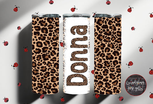 Leopard Personalized Stainless Steel Tumbler Mama Mini
