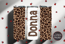 Load image into Gallery viewer, Leopard Personalized Stainless Steel Tumbler Mama Mini
