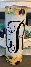 Load image into Gallery viewer, Sunflower Personalized Stainless Steel Tumbler Nana Grandma Monogram
