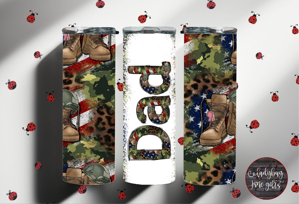 Army Personalized Stainless Steel Tumbler
