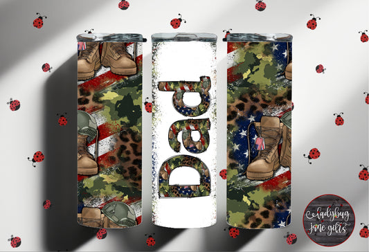 Army Personalized Stainless Steel Tumbler