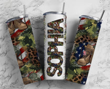 Load image into Gallery viewer, Army Personalized Stainless Steel Tumbler
