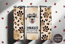 Load image into Gallery viewer, Schnauzer Mama Tumbler, Dog Tumbler, 20 oz Stainless Steel Tumbler
