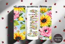 Load image into Gallery viewer, Sunflower Personalized Stainless Steel Tumbler Nana Grandma
