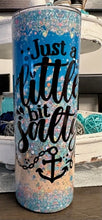 Load image into Gallery viewer, Just A Little Bit Salty Beach Personalized Stainless Steel Tumbler
