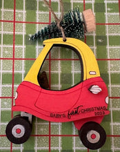 Load image into Gallery viewer, Baby's 1st Christmas Ride On Toy Ornament
