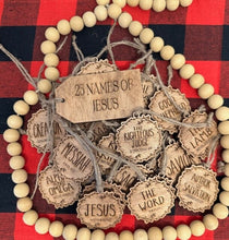 Load image into Gallery viewer, 25 Names of Jesus Advent Set Ornament Set
