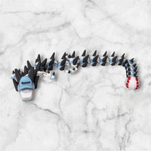 Load image into Gallery viewer, 3D Printed Baseball Dragon Articulated Sports Dragon Custom Team Colors Baseball Coach Gift Flexible 3D Print Handmade Baseball Lover Gift
