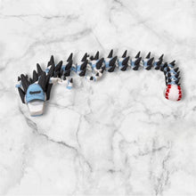 Load image into Gallery viewer, 3D Printed Baseball Dragon Articulated Sports Dragon Custom Team Colors Baseball Coach Gift Flexible 3D Print Handmade Baseball Lover Gift
