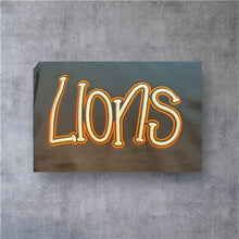 Load image into Gallery viewer, Lions Puff Embroidery Sweatshirt | Custom Hooded Sweatshirt | Game Day Spirit Wear | School Team Hoodie
