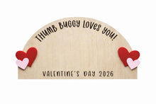 Load image into Gallery viewer, Thumb Buggy Loves You DIY Valentine Fingerprint Keepsake Thumbprint Keepsake
