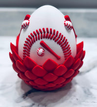 Load image into Gallery viewer, Baseball Dragon in Egg Sports Dragon Gift Baseball Decor Team Gift Player Gift Coach Gift 3D Printed Dragon
