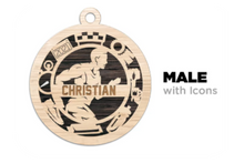 Load image into Gallery viewer, LCS Art Operation Christmas Cross Country Ornament
