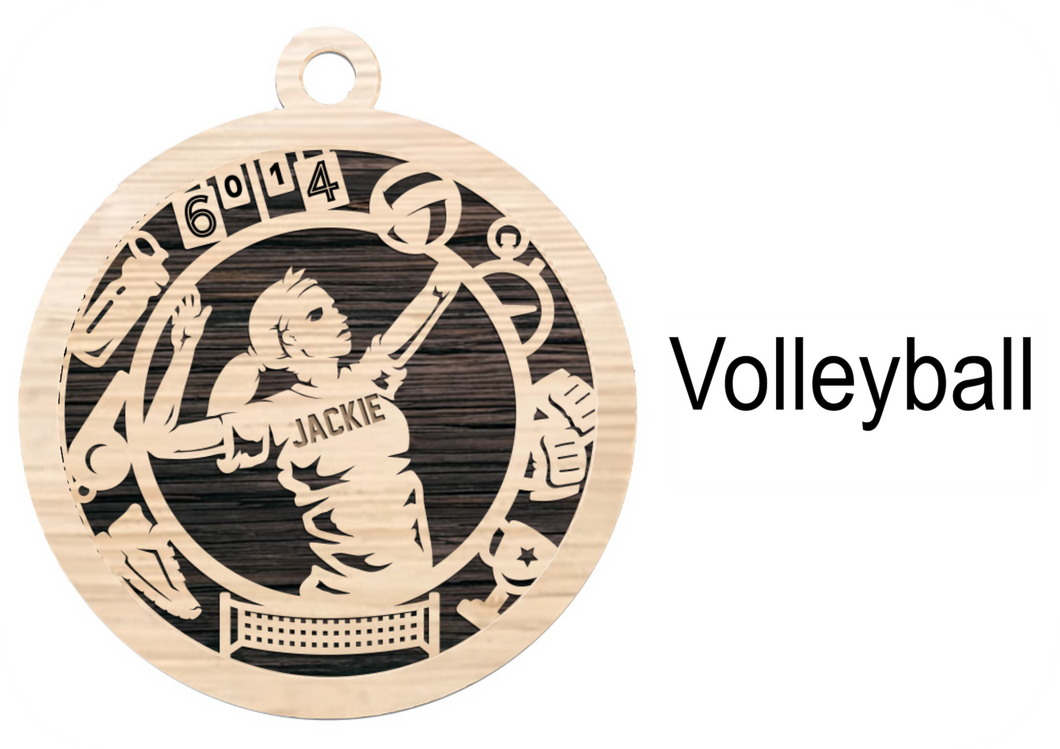 LGHS Operation Christmas Volleyball Ornament