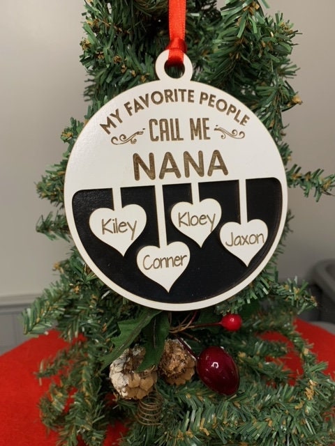 My Favorite People Call Me Personalized Ornament