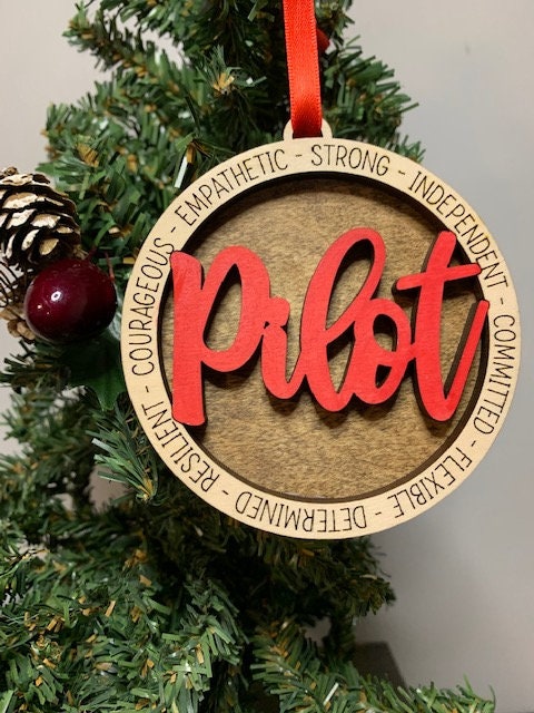 Pilot Christmas Ornament