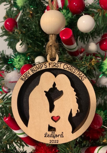 Baby Bump's First Christmas Pregnancy Announcement