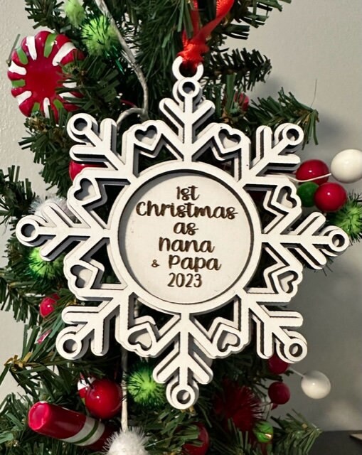 First Christmas as......Personalized Ornament